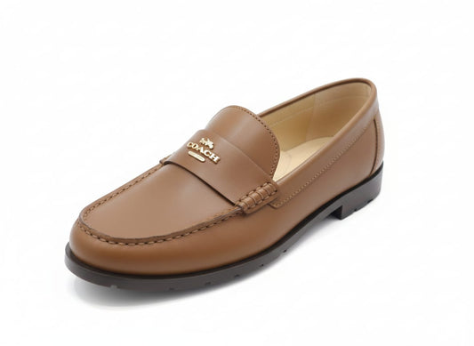 Coach Jocelyn Lthr Lofer Women Shoes Brown Color
