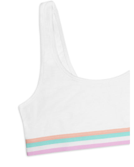 SIZE: 40 - Fruit of the Loom Girls Cotton Sports Bra 3-Pack