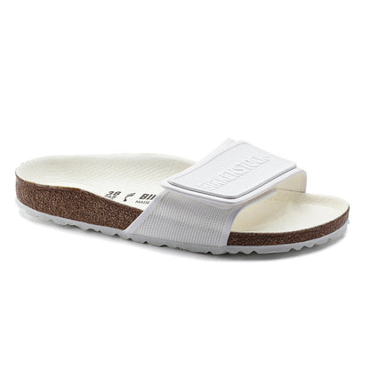 Birkenstock Tema White Regular Width Micro Fibre One-Strap Sandals ( Without Box )