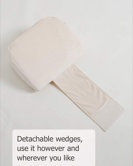 LightEase Sliced Memory Foam Pregnancy Maternity Body Pillow Side Sleeping Double Wedge for Body, Belly, Back Support, Soft, Not Bulky