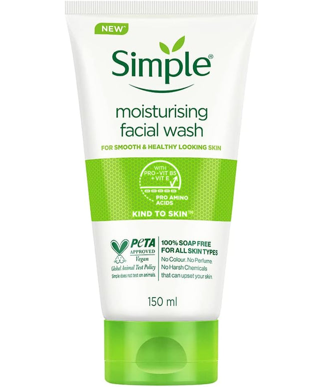 Simple Moisturizing Facial Wash Gentle & Hydrating | 50 ml