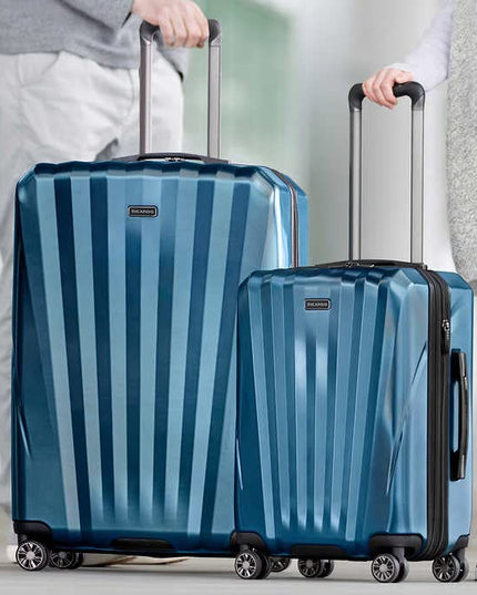 American Tourister Tranquil 3-piece Hardside Set (Blue). Size: 51 cm, 61 cm, 71 cm - D