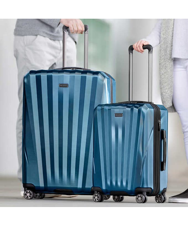 Ricardo Windsor 2-Piece Hardside Polycarbonate Luggage Set (22 inch - 29 inch) (Blue) - D