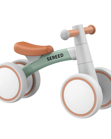 SEREED Children's Balance Bike from 1 Year, Balance Bike Toy for 12-36 Months Baby, First Bicycle without Pedal with 4 Wheels for Boys and Girls, Toddlers, First Birthday Gift