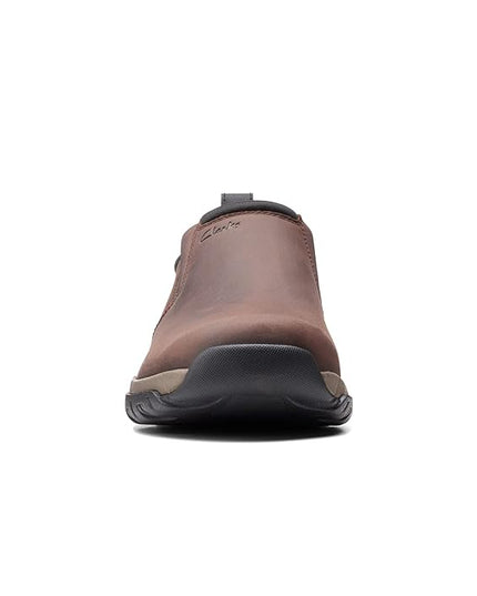 Clarks Men's Grove Step Brown Leather Slip On shoes(26153548)