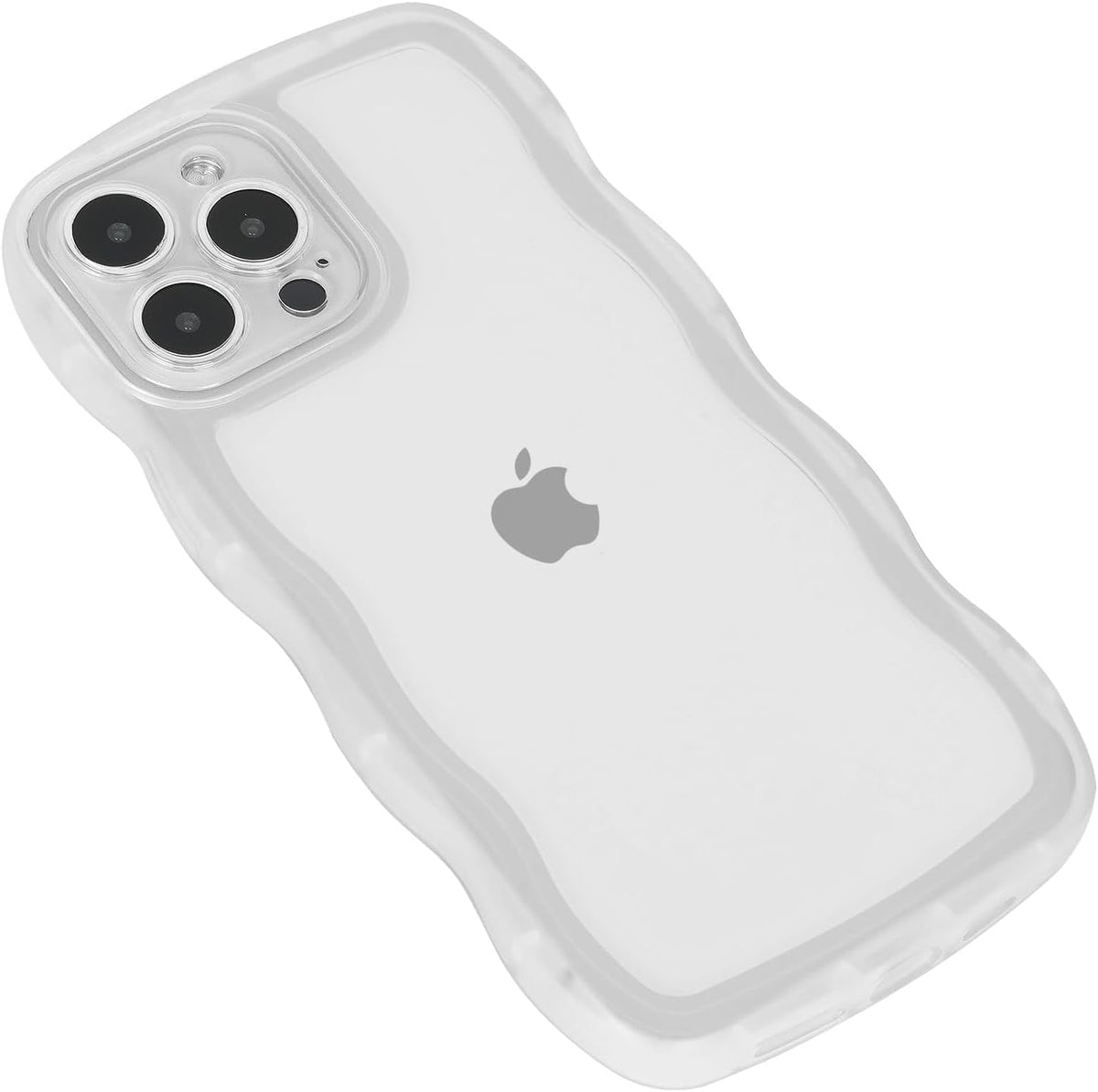 CEKKIENA clear wavy-edge case, angled view