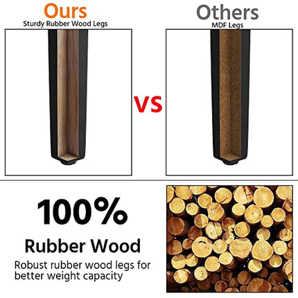 Chair High Chair Seat, Boho Accent Chair 4PCS Black Pu Capacity 280LB 16.5" L 16" W 38.58" H Living Room Bedroom Dining Rooms Garden