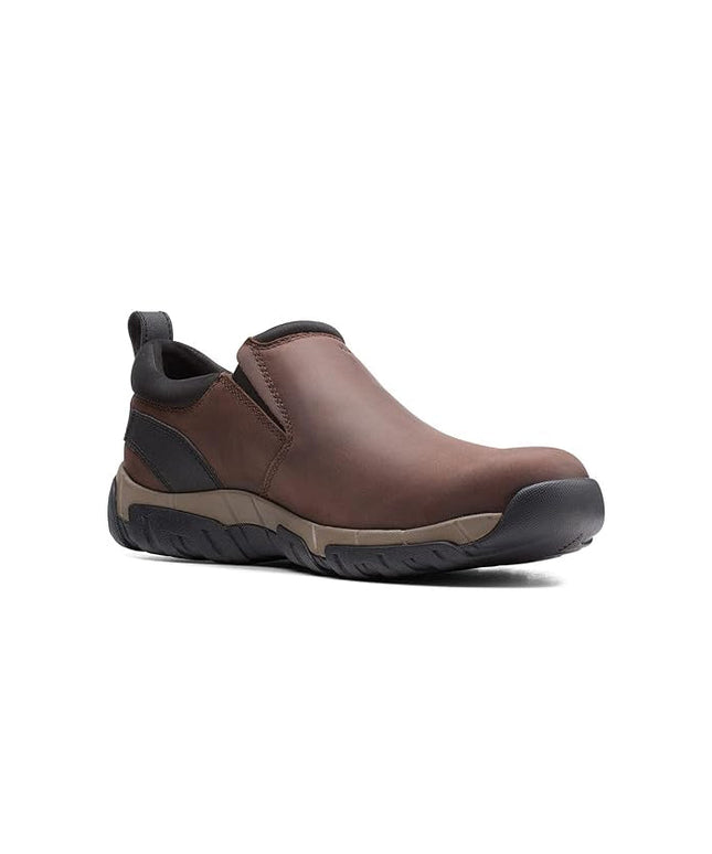 Clarks Men's Grove Step Brown Leather Slip On shoes(26153548)