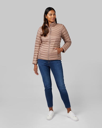 SIZE M - 32 Degrees Women's Ultra-Light Down Packable Jacket | Layering |Semi-Fitted | Zippered Pockets | Water Repellent