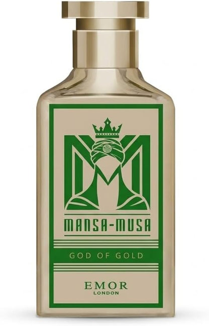 Mansa Musa God Of Gold Eau De Parfum 100Ml Long Lasting Oud Amber Unisex Perfume