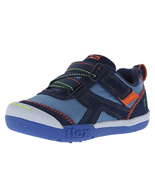 Skechers kids flex play easy pick go play blue and orange
