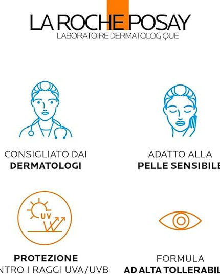 La Roche-Posay Anthelios UVMune 400 SPF50+ Sunscreen 50ml – Ultra-Light Invisible Fluid, Broad-Spectrum UVA/UVB Protection for Sensitive Skin