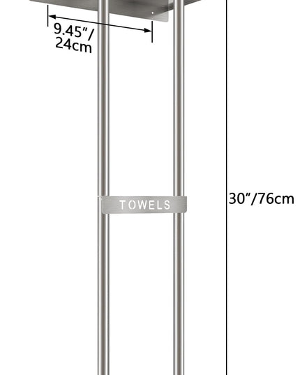 STWWO Bathroom Towel Storage for Bathroom,Wall Towel Rack for Roled Towels