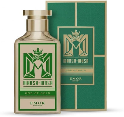 Mansa Musa God Of Gold Eau De Parfum 100Ml Long Lasting Oud Amber Unisex Perfume
