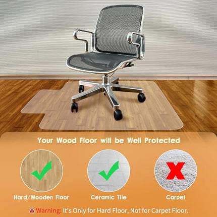 SHAREWIN Office Chair Mat, Heavy Duty, Easy Clean