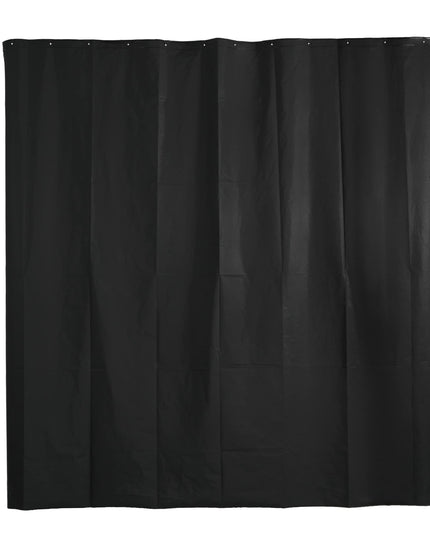Funnytree Black Shower Curtain Liner with Privacy, 182 x 182 cm
