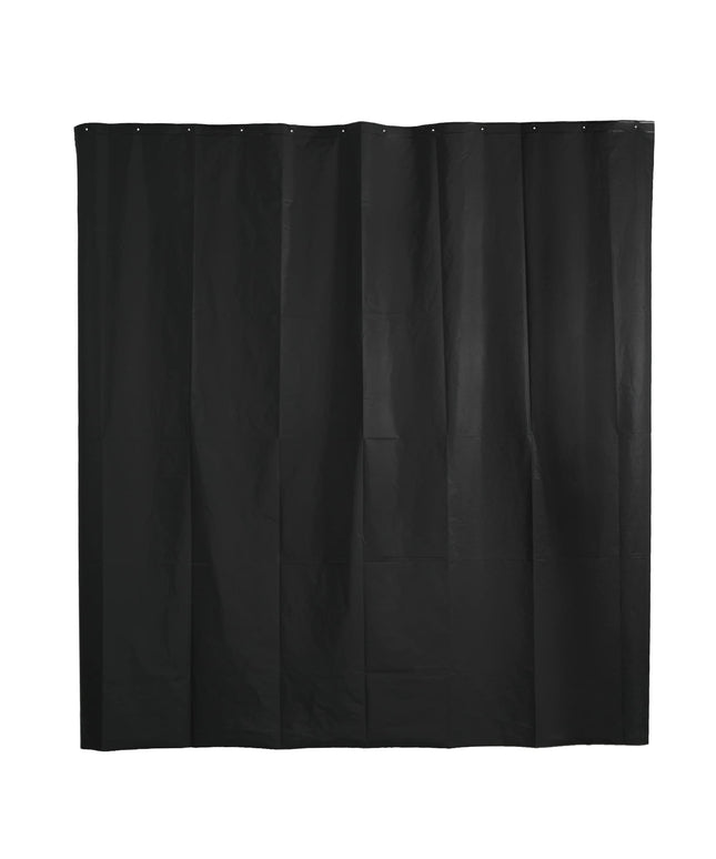 Funnytree Black Shower Curtain Liner with Privacy, 182 x 182 cm
