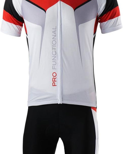 Lixada Men's Cycling Jersey Set Bicycle Short Sleeve Set Quick-Dry Breathable Shirt with 3D Cushion Shorts Padded