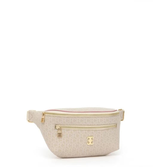 Pierre Cardin  Small Alphabet Cream Women's Waist Bag