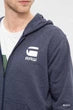 Sweatshirt G-Star Raw Doax Hoodie Zip Through M Blue