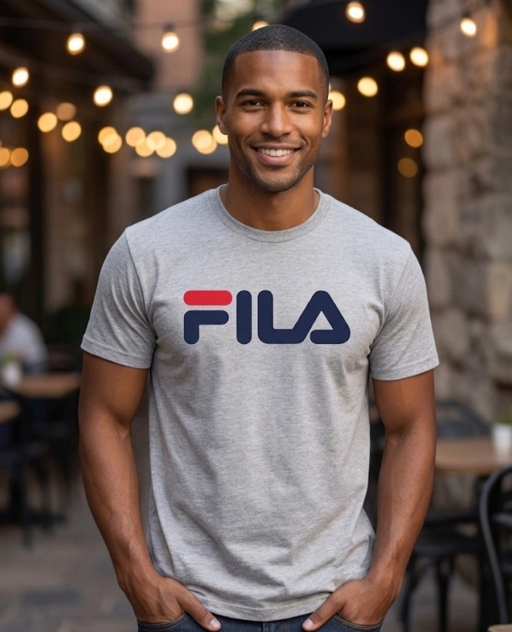 Fila Grey Mens T-Shirt (