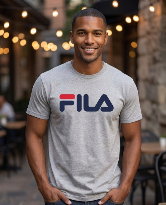 Fila Grey Mens T-Shirt (