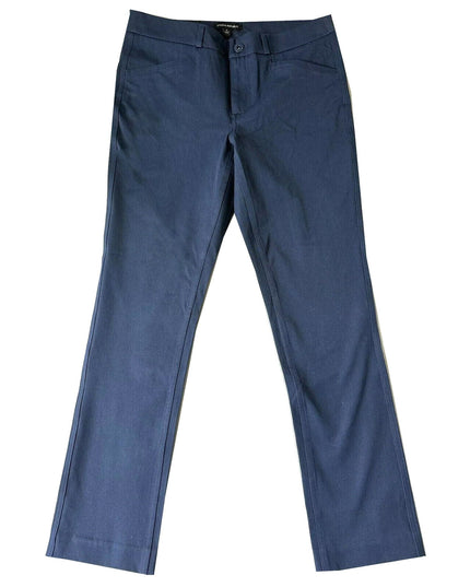 Size: 12 Banana Republic Ladies Slim Straight Pants, Navy 12
