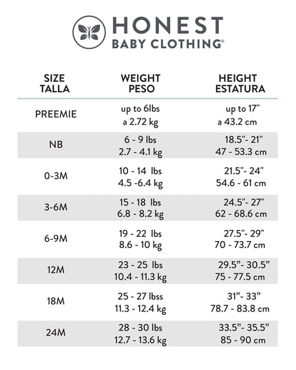 SIZE: 6M - Honest Baby Clothing Baby Boy or Girl Gender Neutral Organic Cotton Short Sleeve Bodysuits, 3 Pack