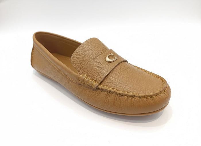 Coach Jocelyn Leather Loafer Honey Brown Color