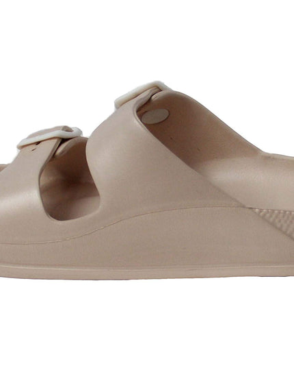 SIZE: 39 - No Boundaries Women S Two Buckle Slide Sandals