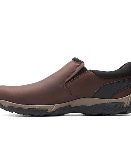 Clarks Men's Grove Step Brown Leather Slip On shoes(26153548)