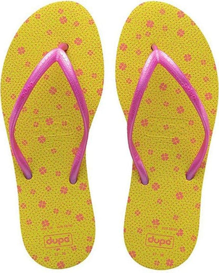 Dupe Classic - Women's Flops yellow Slipper Made in Brazil