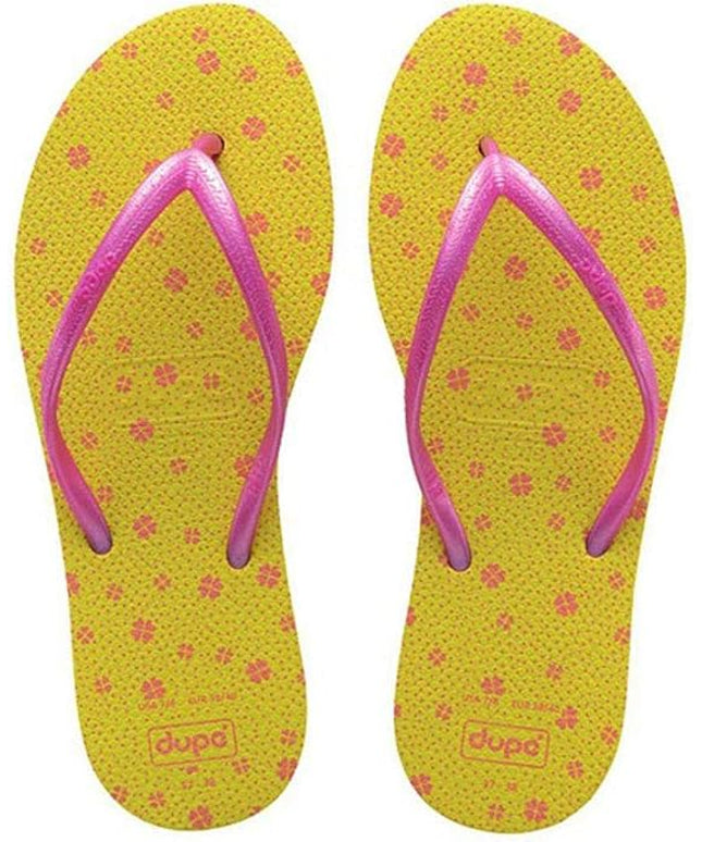 Dupe Classic - Women's Flops yellow Slipper Made in Brazil
