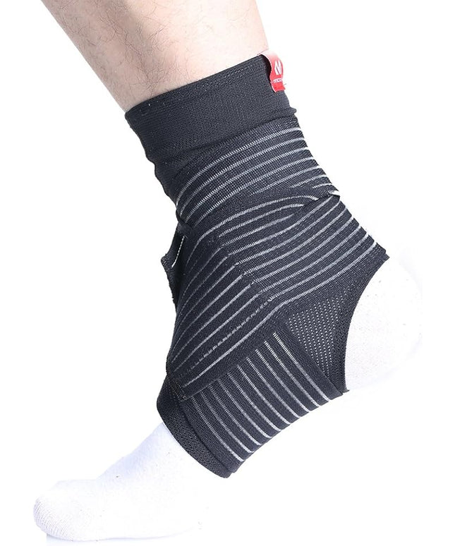 McDavid 433 Ankle Support with Straps – Breathable, Non-Neoprene Compression Ankle Support