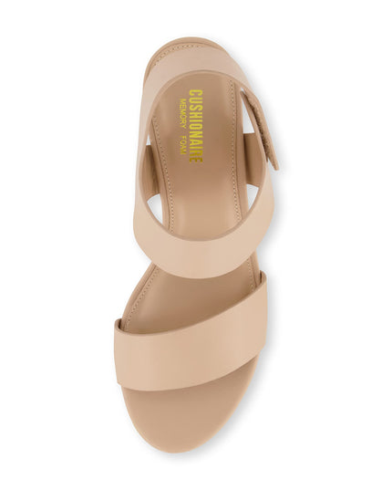 SIZE: 39.5 - CUSHIONAIRE Women's Talent cut out heel sandal +Memory Foam and Wide Widths Available