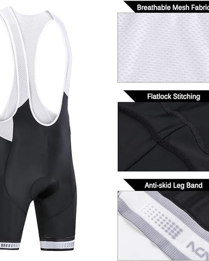 Lixada Summer Cycling Jersey Set Short Sleeve Bicycle Shirt and Padded Bib Shorts Breathable MTB Bike Riding Biking Cycling Suit