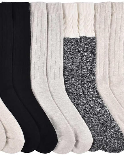 Lucky Brand Women Super Soft Boot Sock, 6-pair