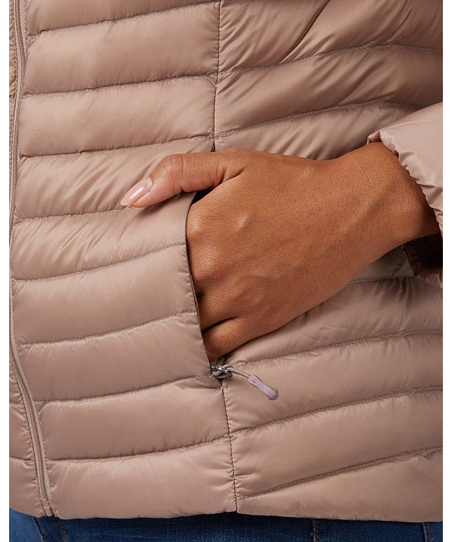 SIZE S - 32 Degrees Women's Ultra-Light Down Packable Jacket | Layering |Semi-Fitted | Zippered Pockets | Water Repellent