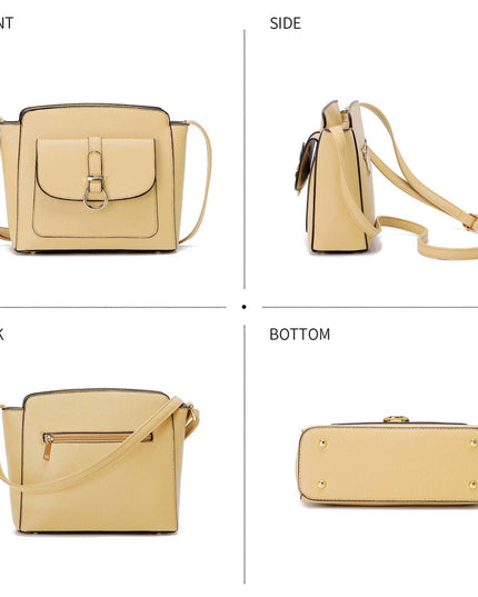 LA TERRE Lightweight Medium Crossbody Bags for Women, Small Crossbody Handbags Vegan Leather Shoulder Bag Purses