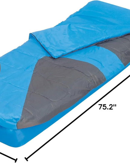 Bestway Comfort Quest Aslepa 67436 Single Air Mattress-Blue