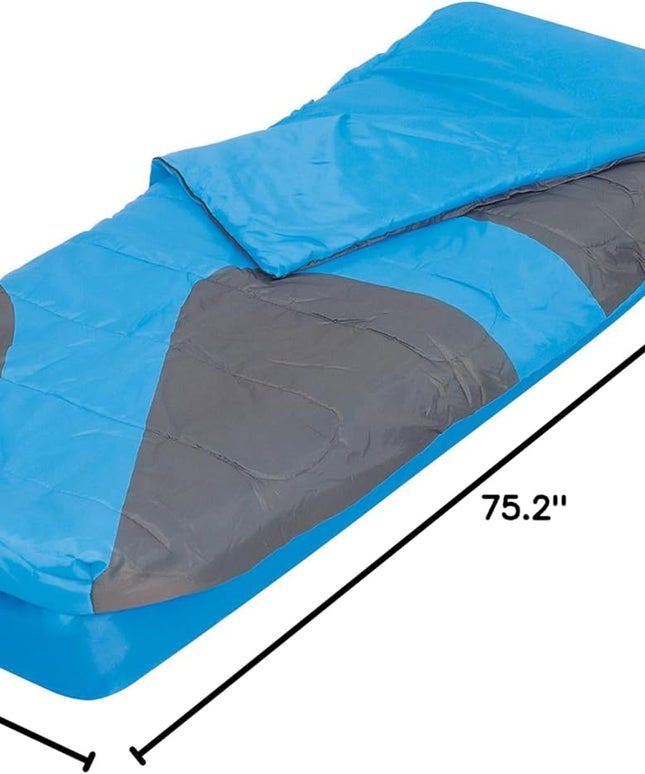 Bestway Comfort Quest Aslepa 67436 Single Air Mattress-Blue