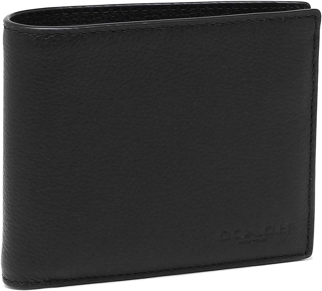 Coach Men's ID Billfold Wallet, Black
