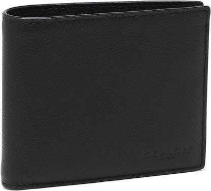 Coach Men's ID Billfold Wallet, Black