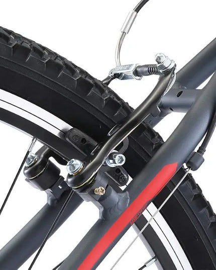 Reid Men's MTB Mountain Bike Black/Red, Small-Missing parts saddle seat-- open box