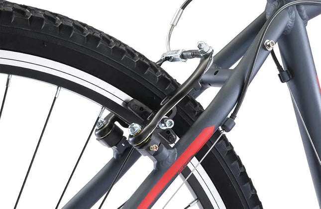 Reid Men's MTB Mountain Bike Black/Red, Small-Missing parts saddle seat-- open box