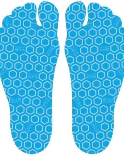 NAKEFIT L'ORIGINALE - Blue Hypoallergenic Adhesive Insoles - 3 Pairs in Pack (33-34 EU)
