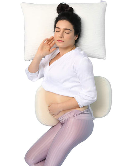 LightEase Sliced Memory Foam Pregnancy Maternity Body Pillow Side Sleeping Double Wedge for Body, Belly, Back Support, Soft, Not Bulky