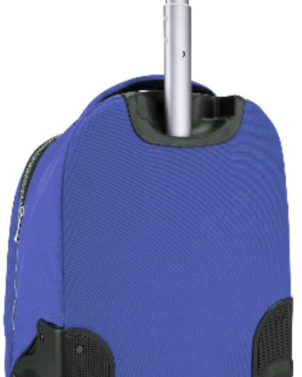 Pierre Cardin Trolley backpack School bag 3 PCS set All in One 2 BIG WHEEL Rolling Backpack Include Pencil case, Lunch bag and trolley backpack UNISEX PC87067-Navy
