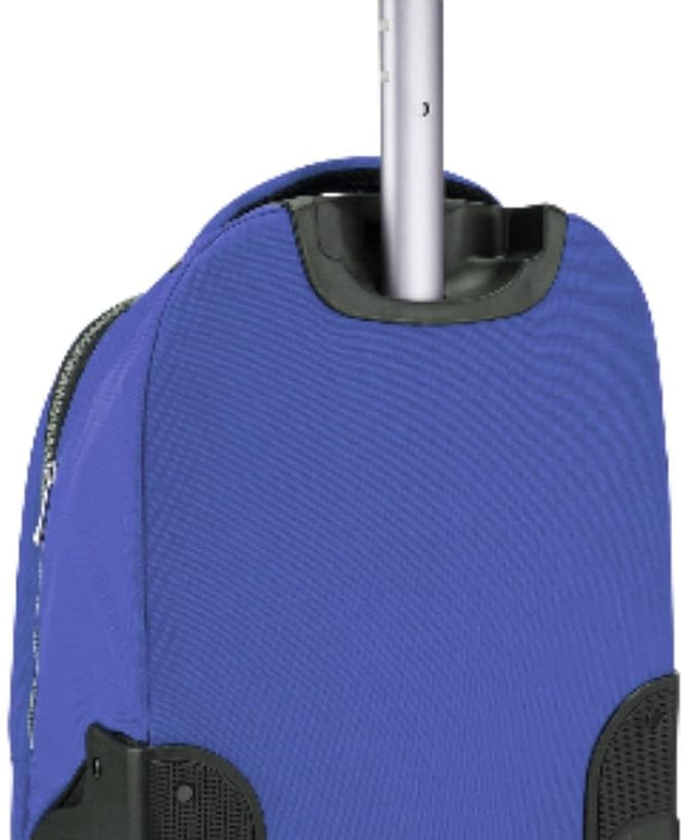 Pierre Cardin Trolley backpack School bag 3 PCS set All in One 2 BIG WHEEL Rolling Backpack Include Pencil case, Lunch bag and trolley backpack UNISEX PC87067-Navy