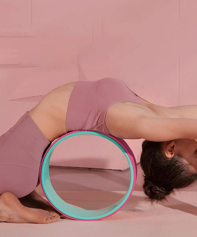 ZUMAHA Yoga Circle, Waist Shaper Circle Wheel, Gym Fitness Equipment, Pilates Circles, TPE Back Training Wheel